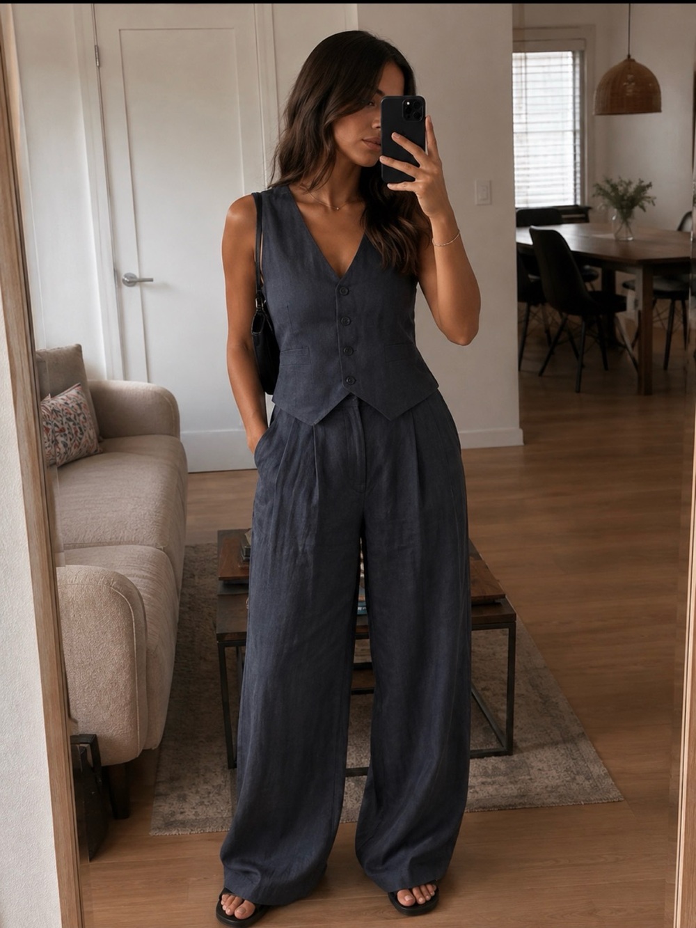 AllSaints Averie Ten Trouser Size 12 100% Lyocell Wide Leg
